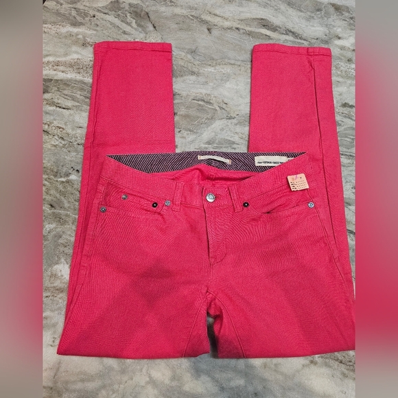 GAP Bright Pink Jeans Size 26 – Cotton Stretch Denim - Picture 1 of 8